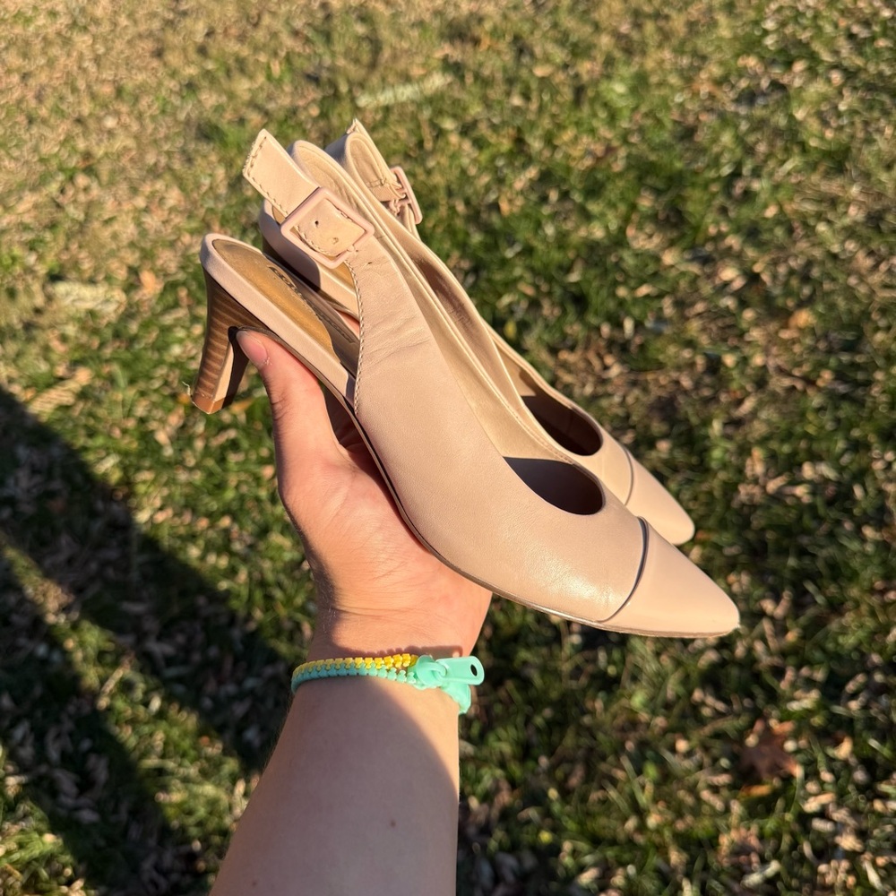 Women’s Clark’s Kitten Heels Cushioned Light Pink 60966062 Size 7.5